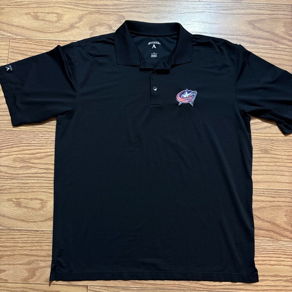 Antigua Blue Jackets Polo Large